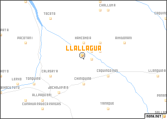 map of Llallagua