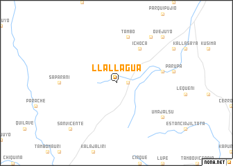 map of Llallagua