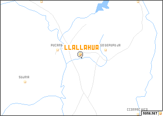map of Llallahua