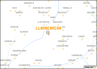 map of Llamacancha