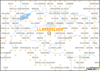 map of Llamaoscura