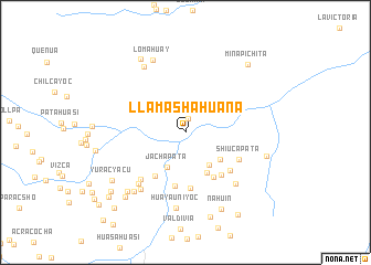 map of Llamashahuana