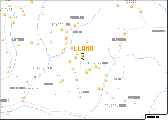 map of Llama