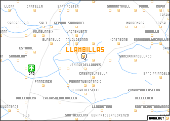 map of Llambillas