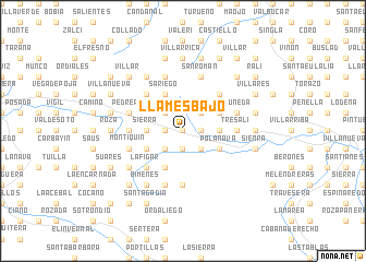 map of Llames Bajo