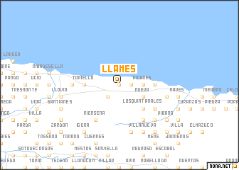 map of Llamés