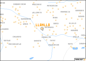 map of Llamllo