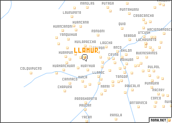 map of Llamur