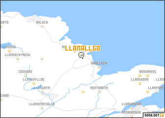 map of Llanallgo