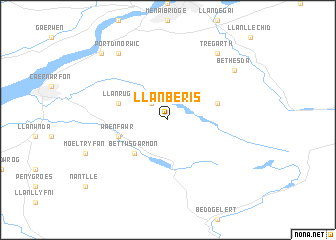 map of Llanberis