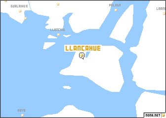 map of Llancahué