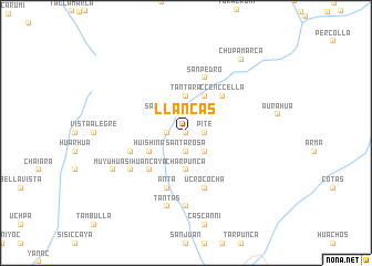 map of Llancas