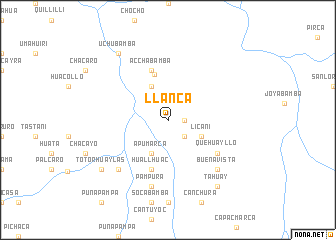 map of Llanca