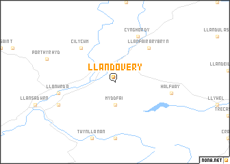 map of Llandovery