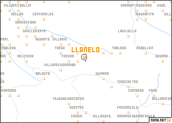 map of Llanelo