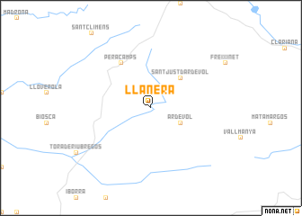 map of Llanera