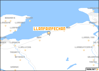 map of Llanfairfechan