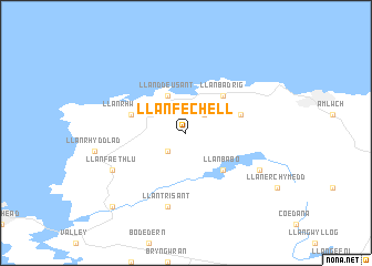 map of Llanfechell