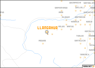 map of Llangahua