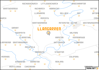 map of Llangarren