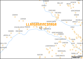 map of Llangas Rinconada