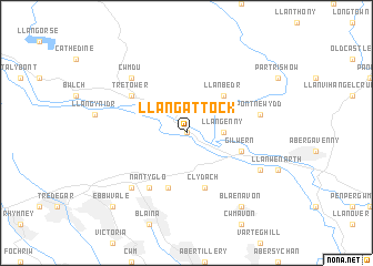 map of Llangattock