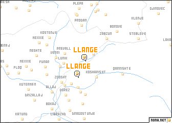 map of Llangë