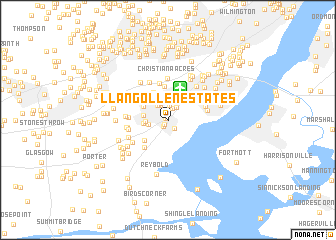 map of Llangollen Estates