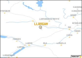 map of Llangwm