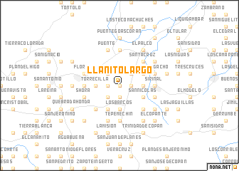map of Llanito Largo