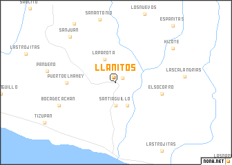 map of Llanitos
