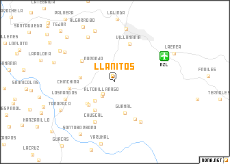 map of Llanitos