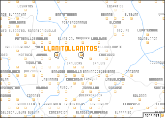 map of Llanitos