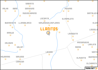 map of Llanitos