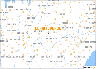 map of Llanito Verde