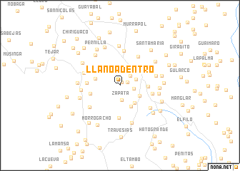 map of Llanoadentro