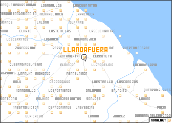 map of Llano Afuera