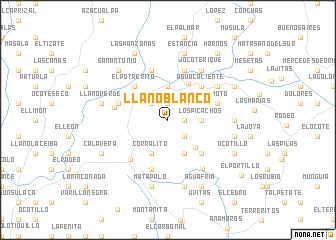 map of Llano Blanco