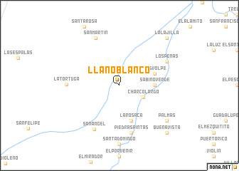 map of Llano Blanco