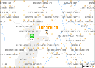 map of Llano Chico