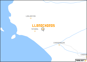 map of Llano Choros