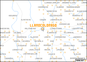 map of Llano Colorado