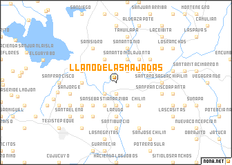 map of Llano de Las Majadas