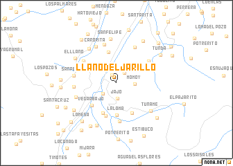 map of Llano del Jarillo