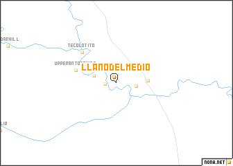map of Llano Del Medio