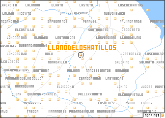 map of Llano de los Hatillos