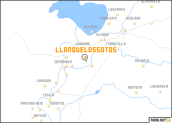 map of Llano de los Sotos