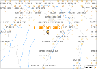 map of Llano del Pinal