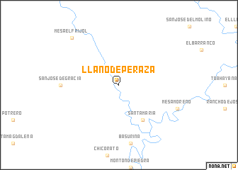 map of Llano de Peraza