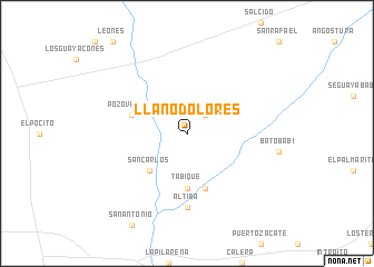 map of Llano Dolores